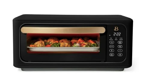 Beautiful Infrared Air Fry Toaster Oven, 9-Slice, 1800 W, by Drew Barrymore