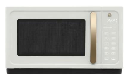 Beautiful 1.1 Cu ft 1000 Watt, Sensor Microwave Oven, White Icing by Drew Barrymore