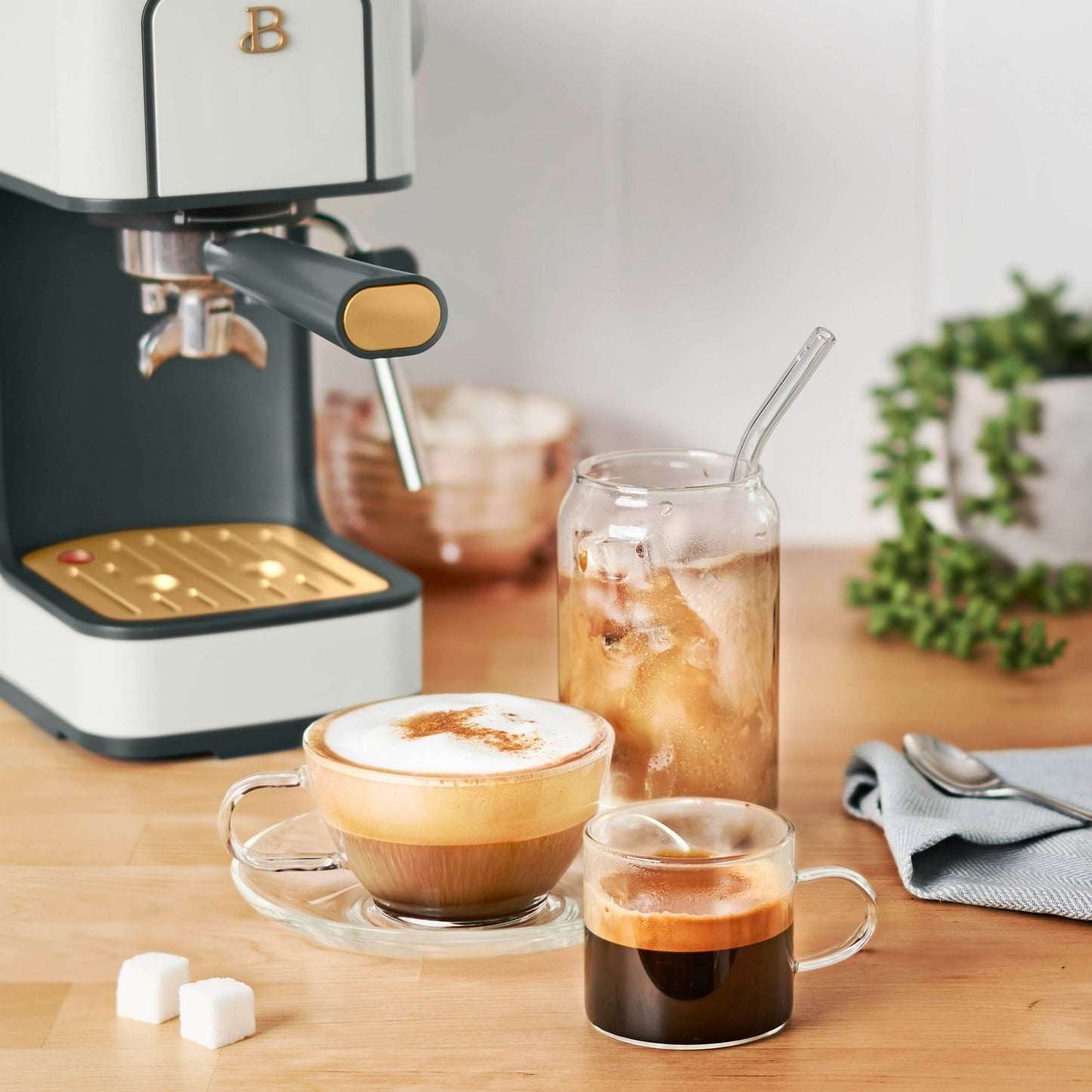 Slim Espresso Maker with 20-Bar Pressure, created by Drew Barrymore