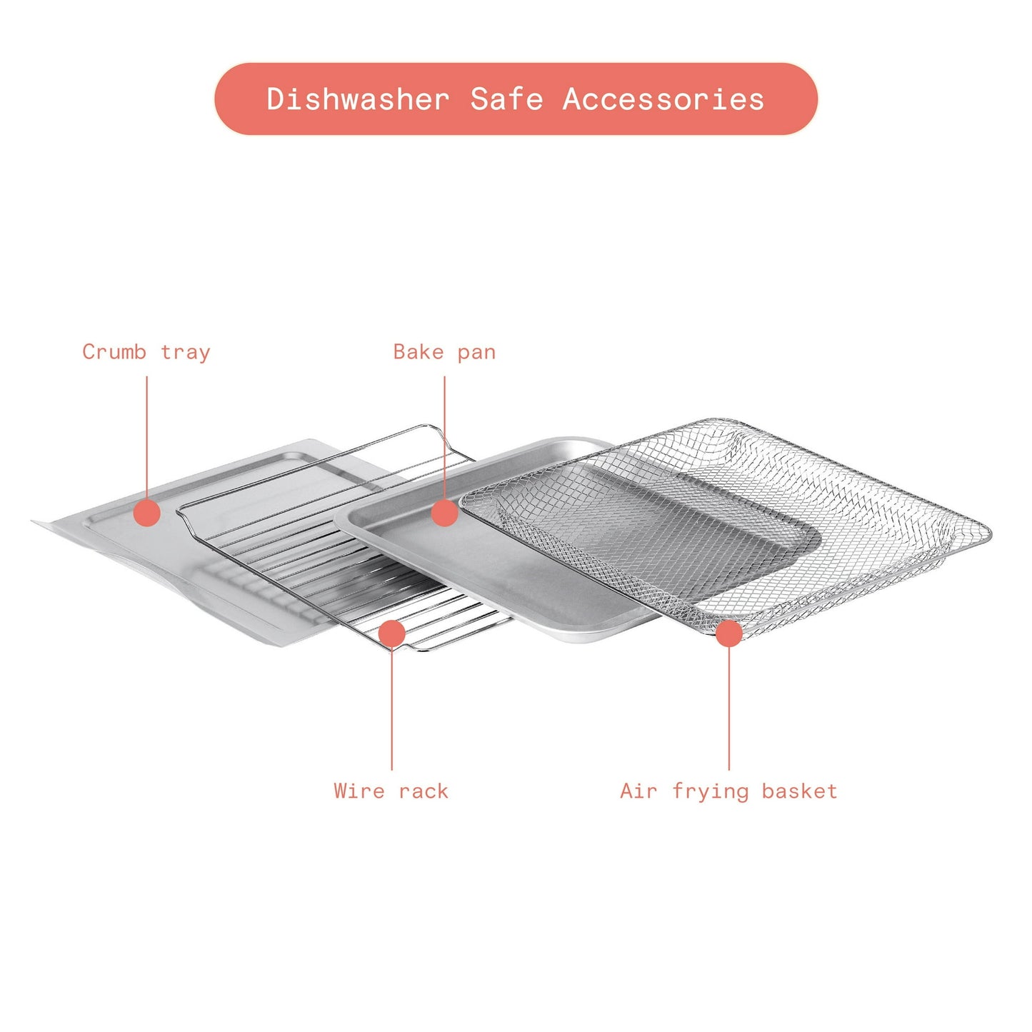 Beautiful Infrared Air Fry Toaster Oven, 9-Slice, 1800 W,  by Drew Barrymore