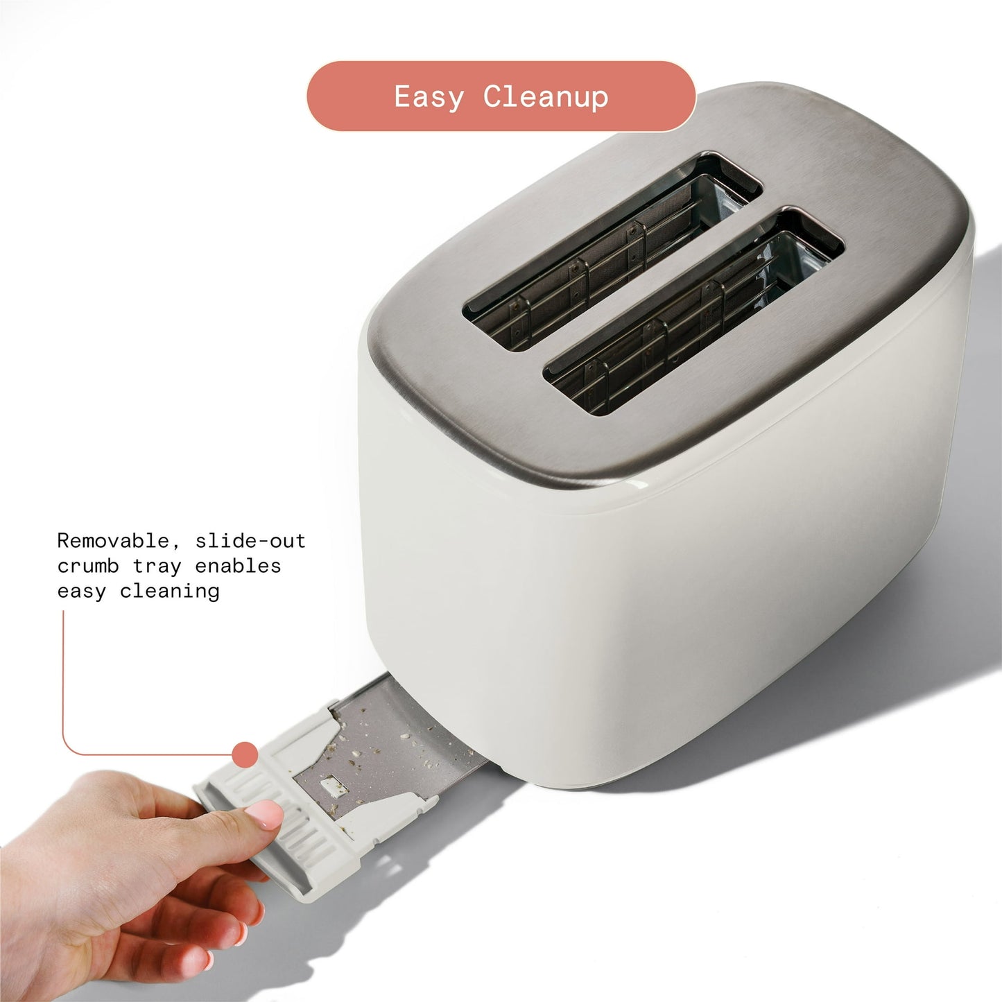 Beautiful 2 Slice Toaster with Touch-Activated Display by Drew Barrymore