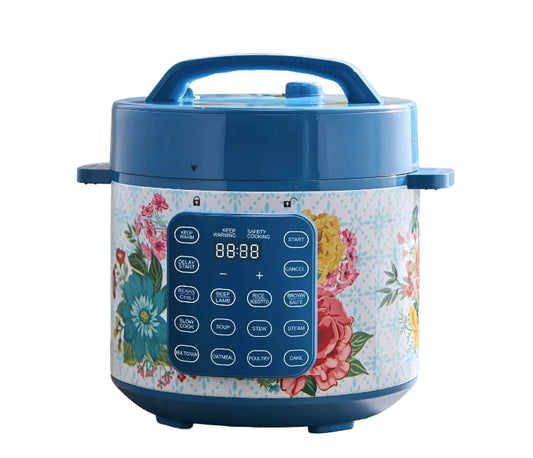 The Pioneer Woman 6 Qt Pressure Cooker with Touch Control Display, Fancy Flourish