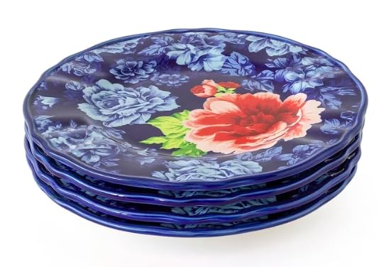 The Pioneer Woman Heritage Floral 12-Piece Stoneware Dinnerware Set