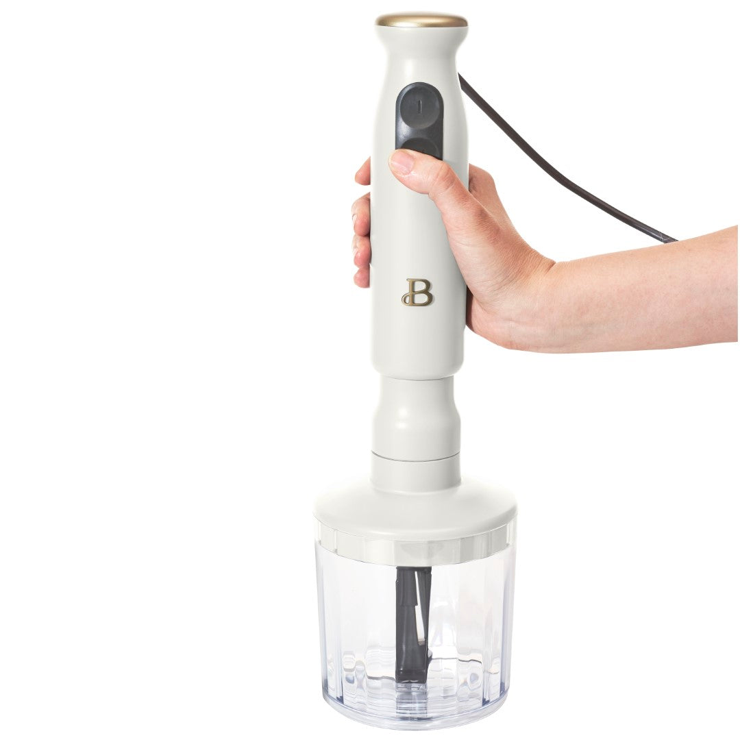 Beautiful 2-Speed Immersion Blender with Chopper & Measuring Cup, by Drew Barrymore