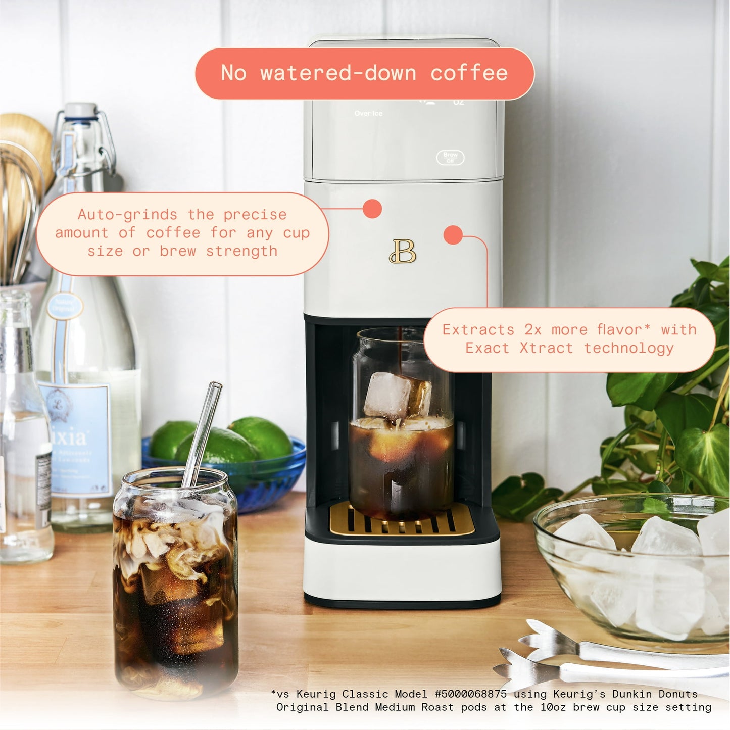 Beautiful Perfect Grind™ Programmable Single Serve Coffee Maker, by Drew Barrymore