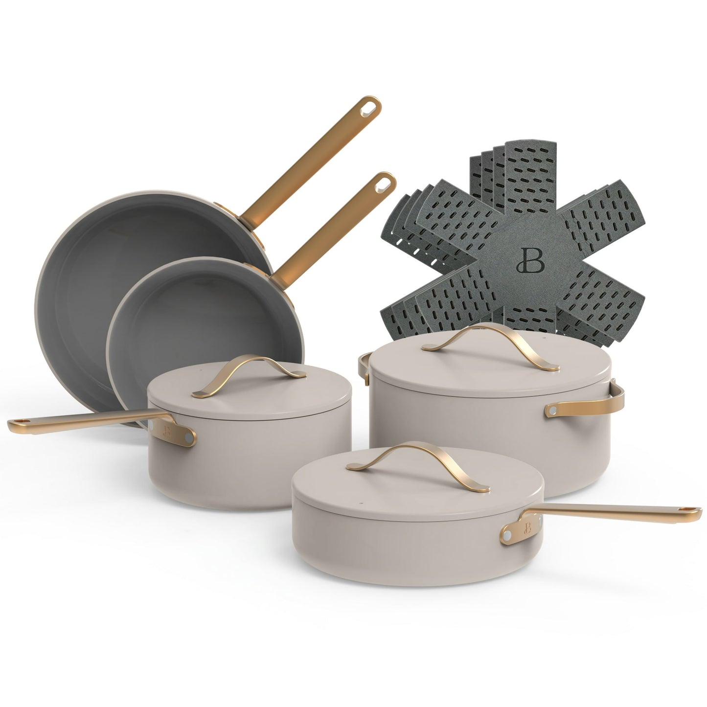 12pc Ceramic Non-Stick Cookware Set, By Drew Barrymore  Ceramic Cookware Set Kitchen