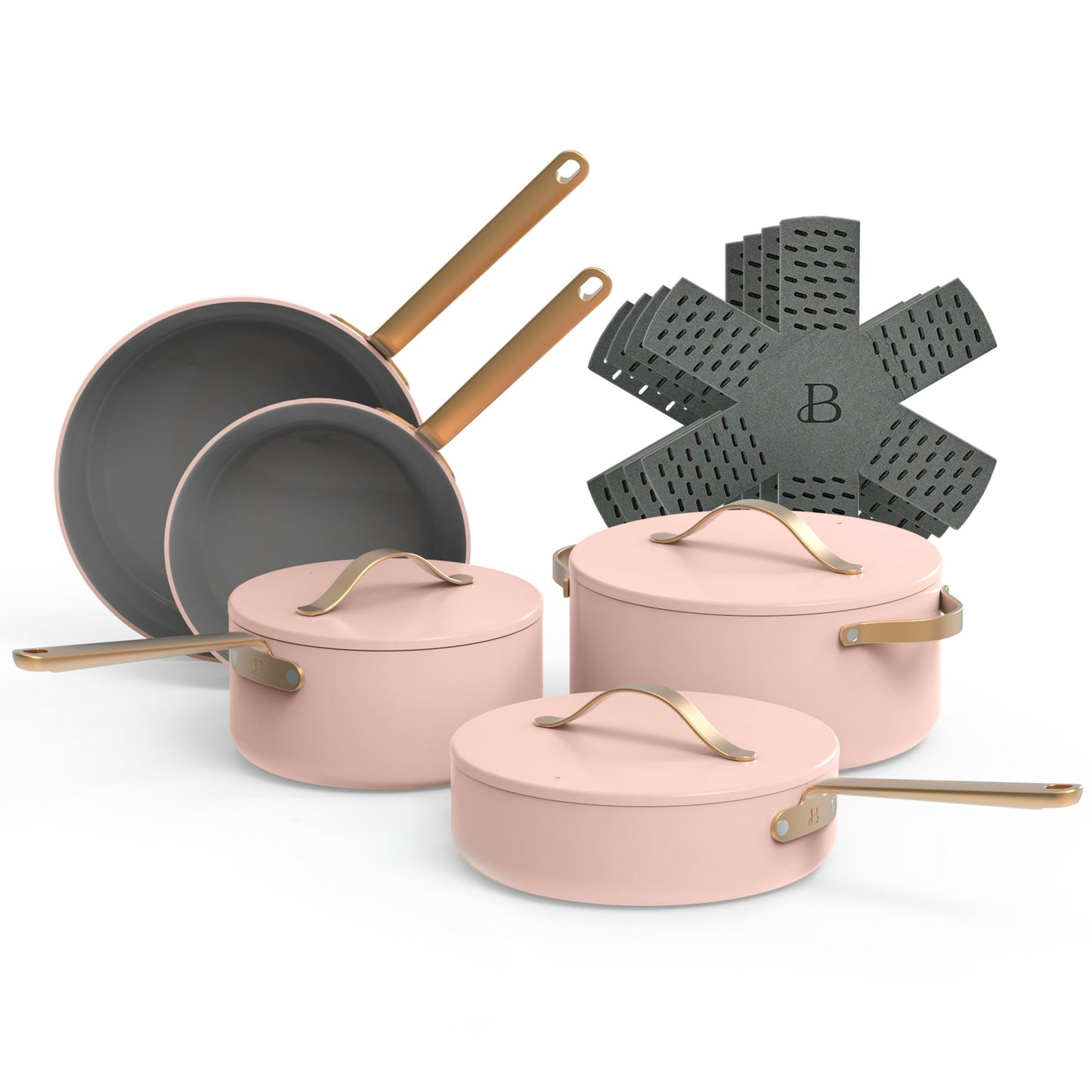 12pc Ceramic Non-Stick Cookware Set, By Drew Barrymore  Ceramic Cookware Set Kitchen