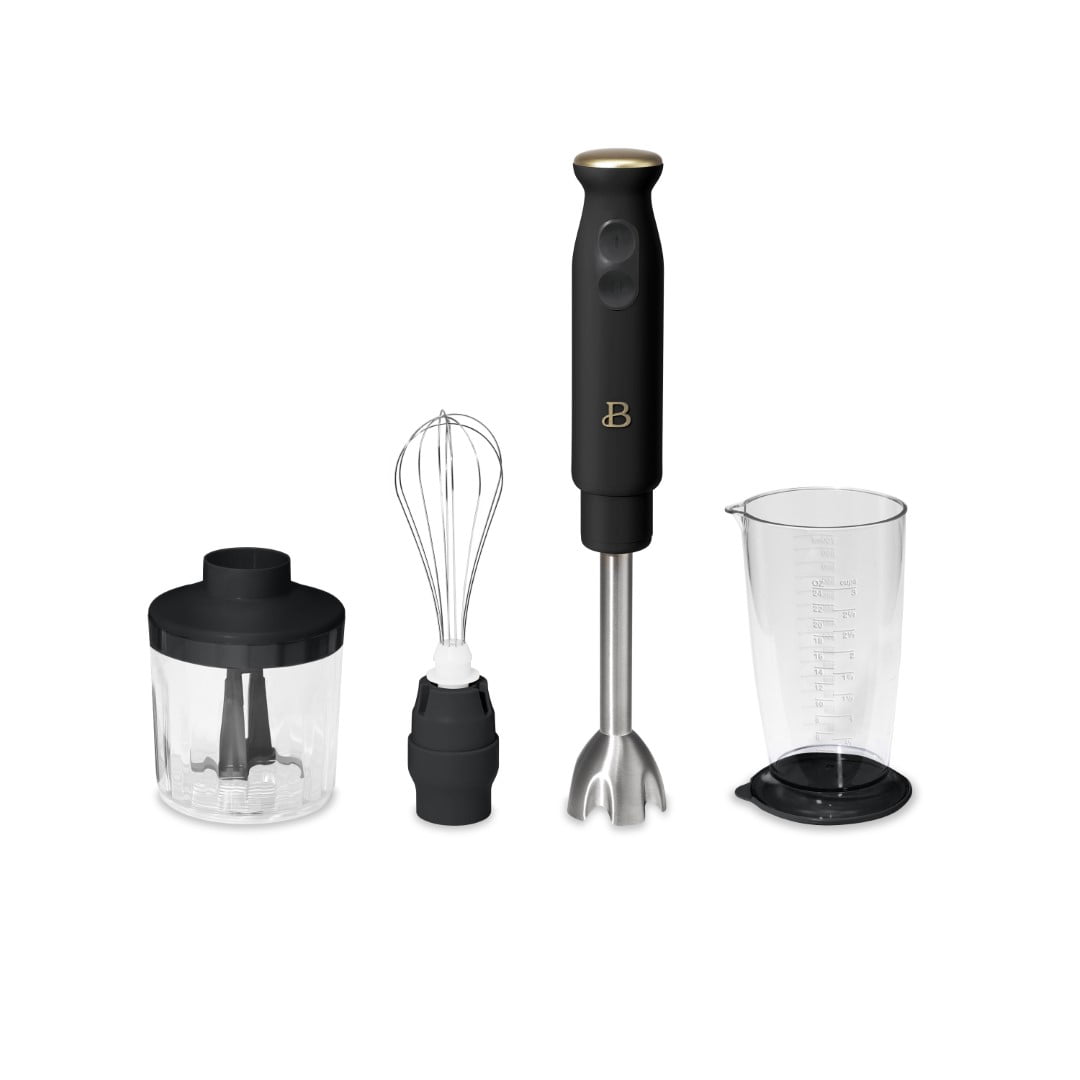 Beautiful 2-Speed Immersion Blender with Chopper & Measuring Cup, by Drew Barrymore