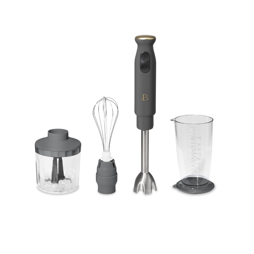 Beautiful 2-Speed Immersion Blender with Chopper & Measuring Cup, by Drew Barrymore