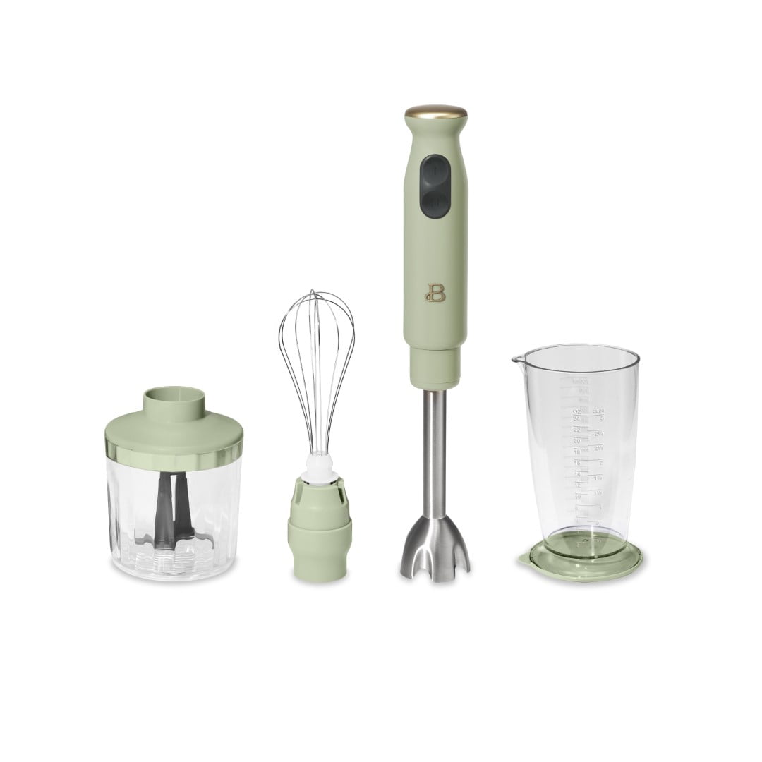 Beautiful 2-Speed Immersion Blender with Chopper & Measuring Cup, by Drew Barrymore