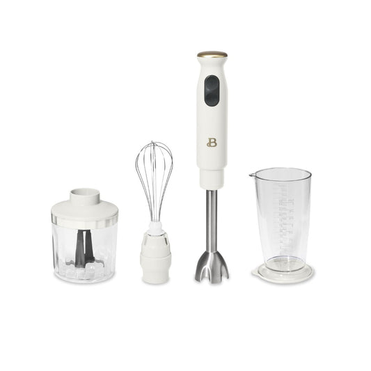 Beautiful 2-Speed Immersion Blender with Chopper & Measuring Cup, by Drew Barrymore