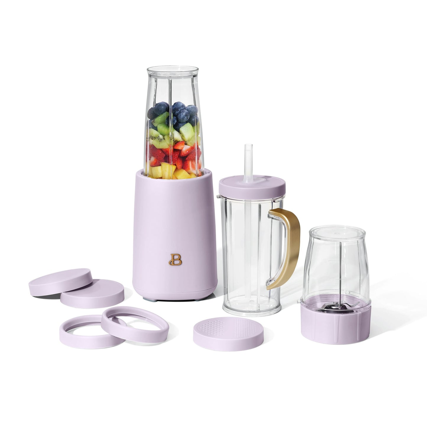 Blender, 12 Piece Set, by Drew Barrymore Blenders for kitchen Smoothie blender portable Juicer for kitchen Mini blen