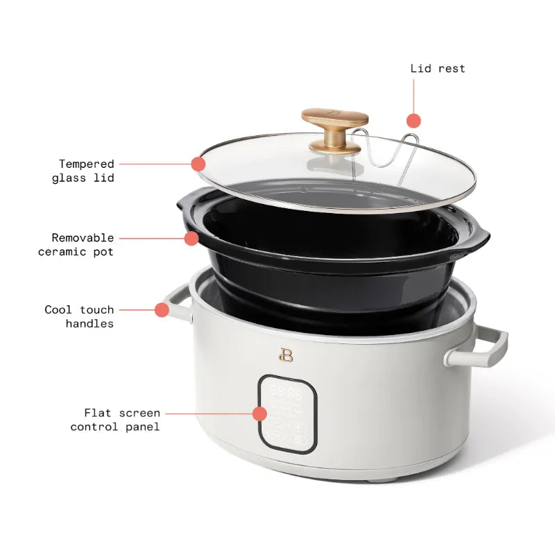 Beautiful 6 Quart Programmable Slow Cooker, by Drew Barrymore