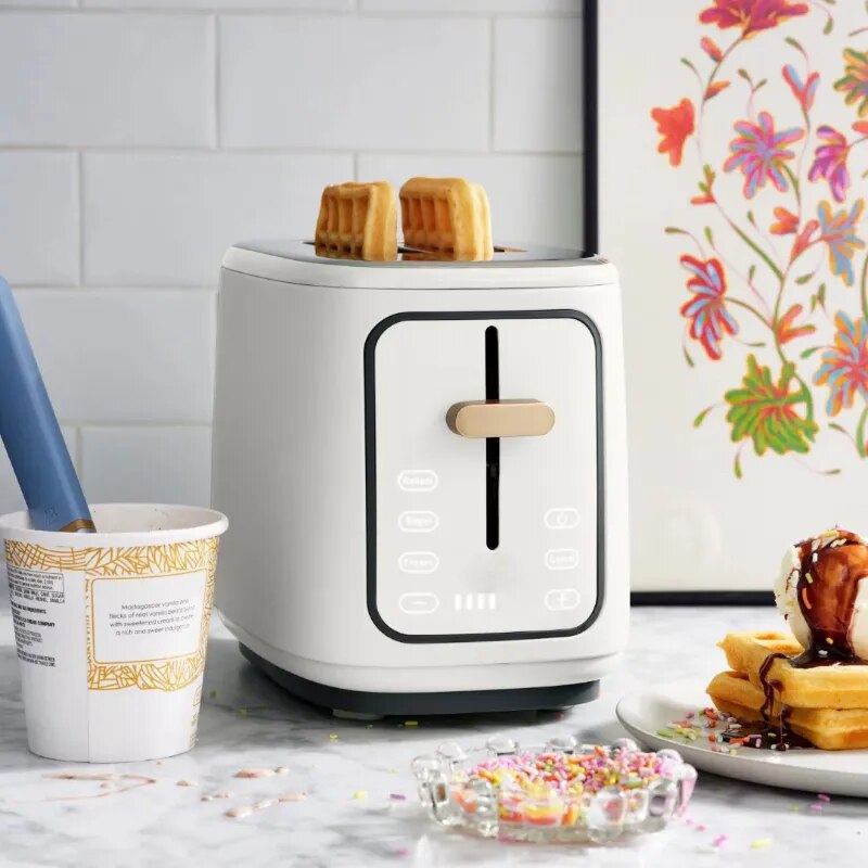 Beautiful 2 Slice Toaster with Touch-Activated Display by Drew Barrymore