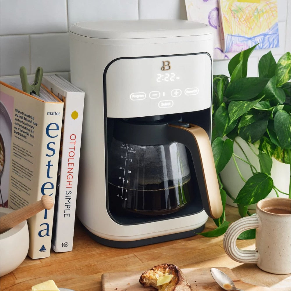 Beautiful 14 Cup Programmable Touchscreen Coffee Maker, By Drew Barrymore