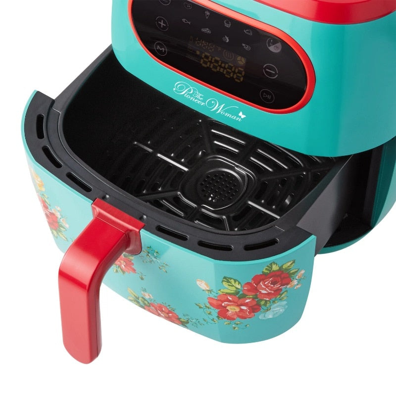 The Pioneer Woman Vintage Floral 6.3 Quart Air Fryer with LED Screen, 13.46"