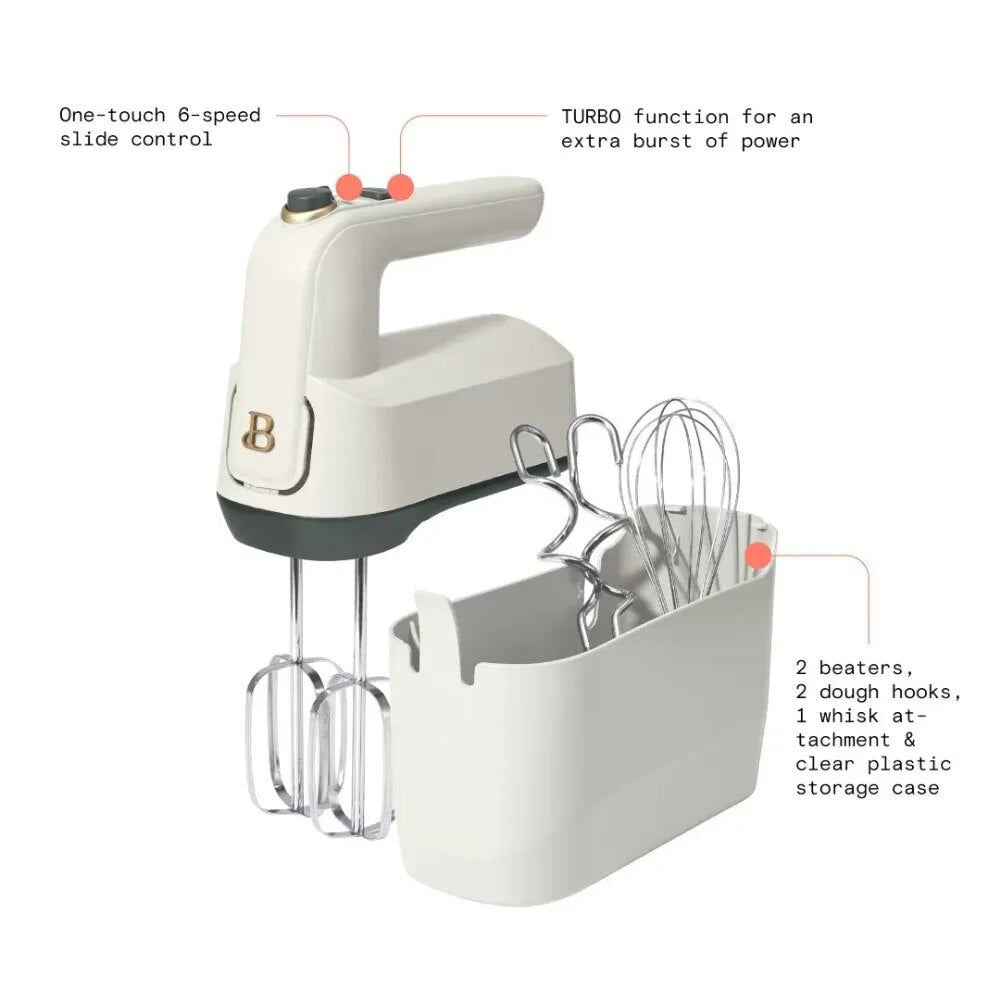 Beautiful 6-Speed Electric Hand Mixer, Blenders By Drew Barrymore