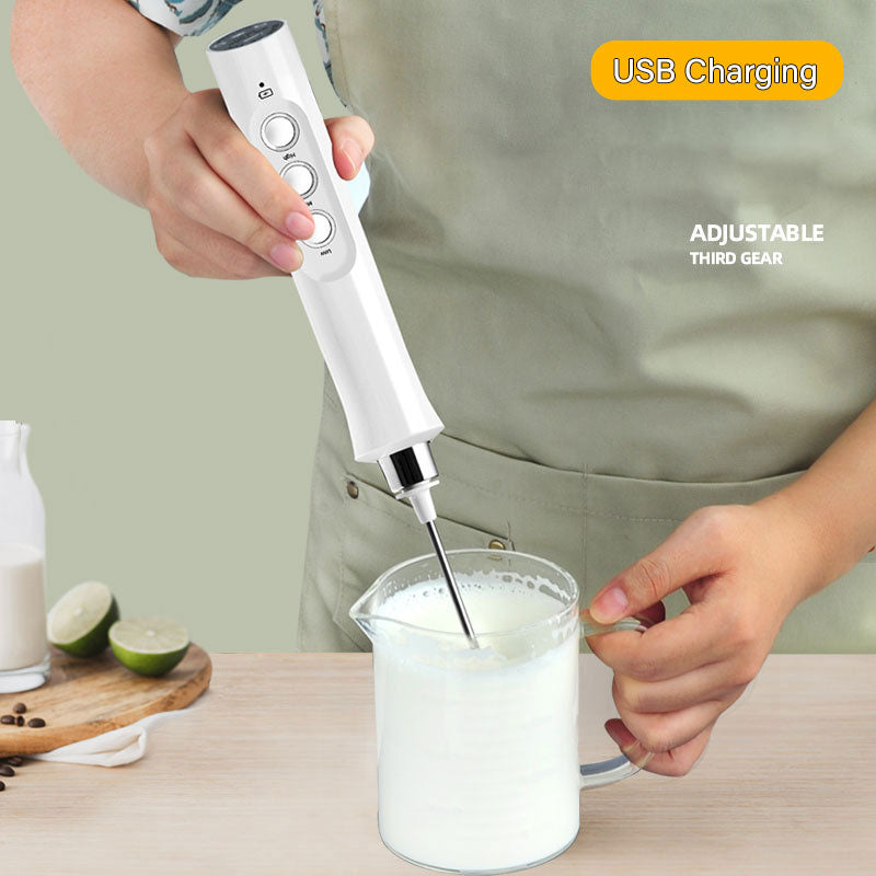 3 In 1 Portable Rechargeable Electric Milk Frother