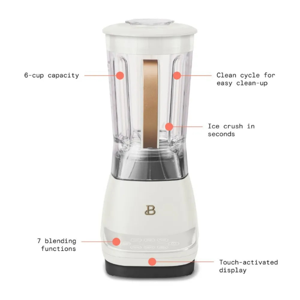 Beautiful High Performance Touchscreen Blender Created by Drew Barrymore Automatic cleaning in 60 seconds