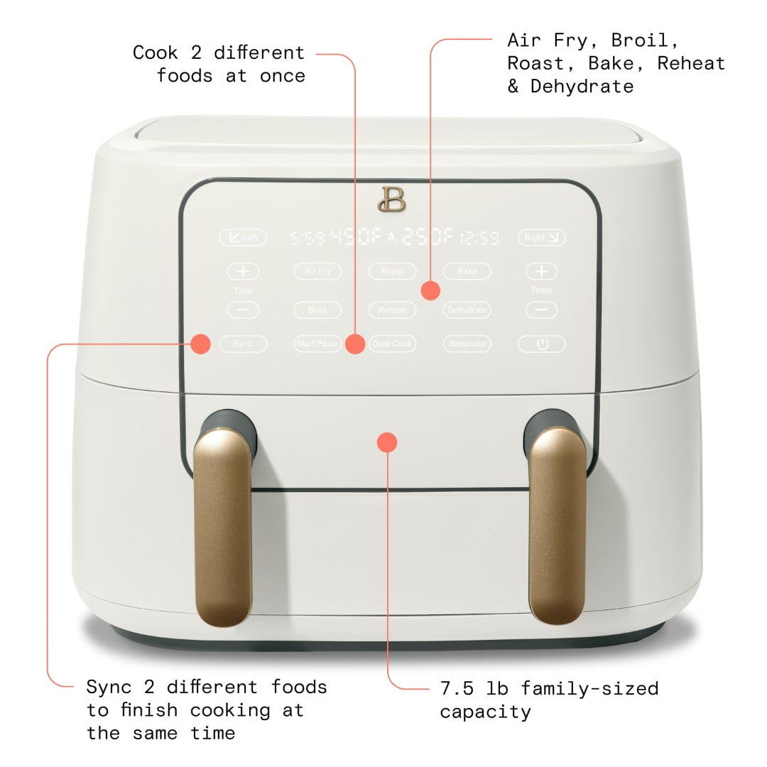 Beautiful 9QT TriZone Air Fryer Created By Drew Barrymore